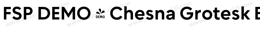 FSP DEMO - Chesna Grotesk Bold字体转换